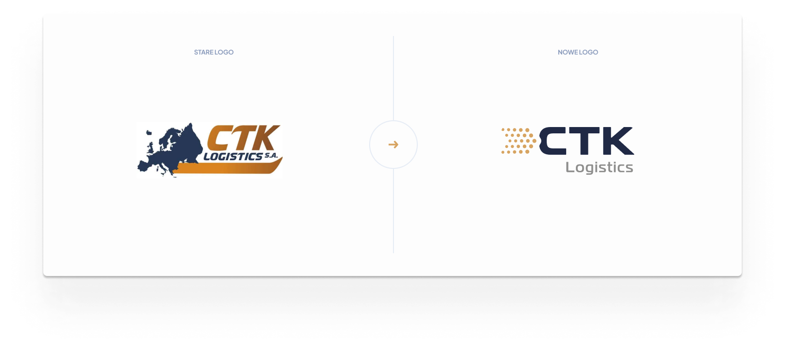 CTK Logistics odświeżyło swoje logo, przechodząc z klasycznego designu z mapą Europy do nowoczesnego, minimalistycznego stylu z elegancką typografią i dynamicznym motywem.