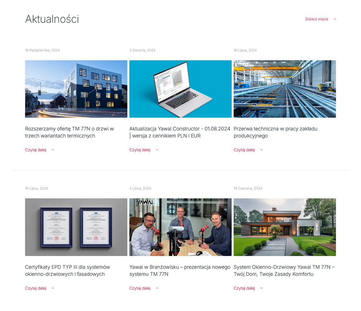 Yawal oferuje nowoczesne systemy aluminiowe dla architektury, łącząc estetykę, bezpieczeństwo i energooszczędność. Inspiracje, video i realizacje dostępne online.
