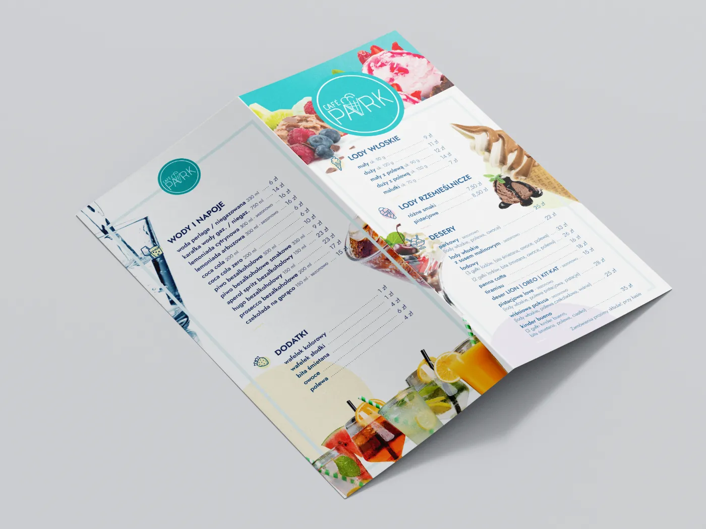 <h5>Cafe Park</h5><p> - Ulotki / Plakaty</p>