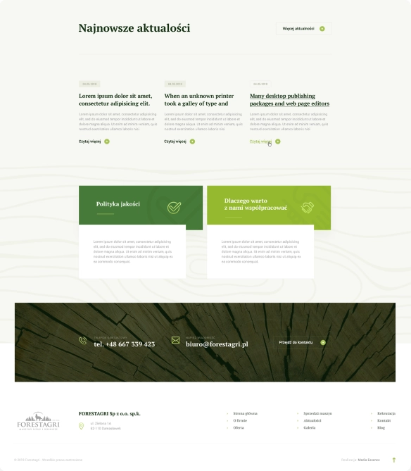 Browser Mockup forest agri