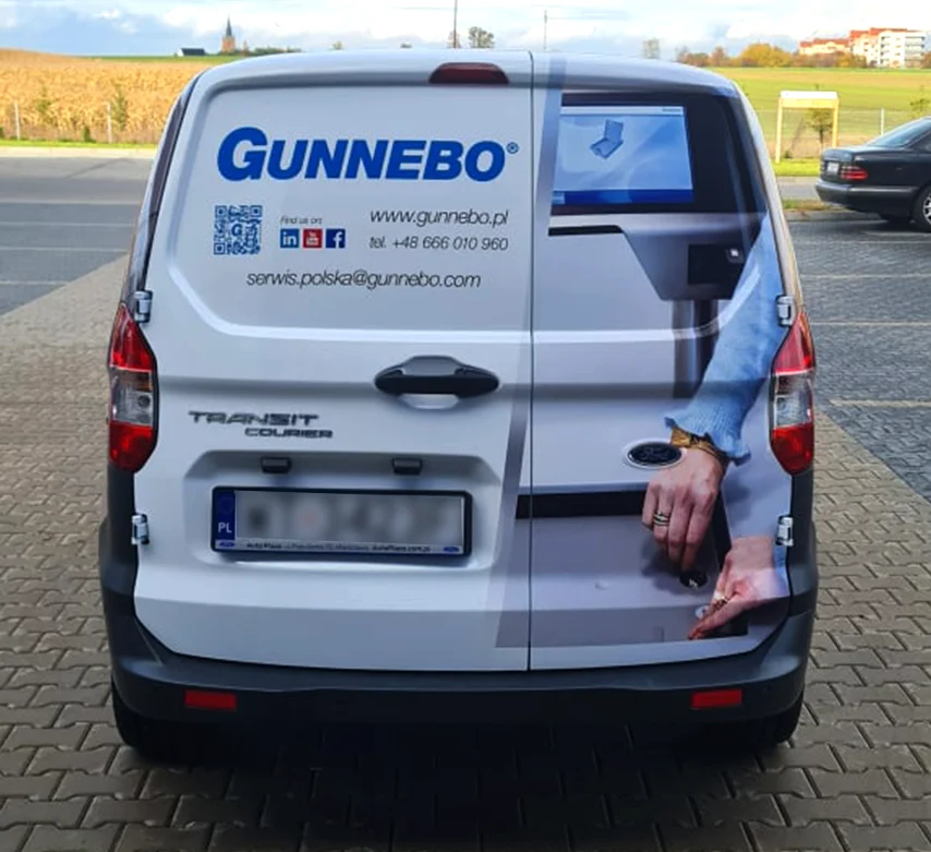 Gunnebo - projekt i oklejanie samochodów
